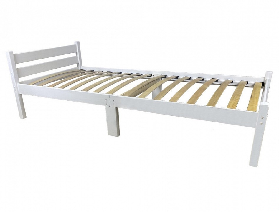 Кровать односпальная Компакт Орто 2000x800 белый