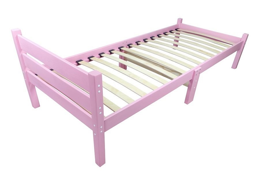 Кровать односпальная Компакт Орто 2000x800 розовый