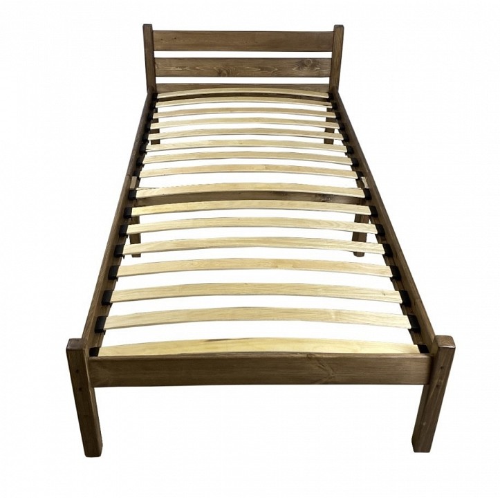 Кровать односпальная Компакт Орто 2000x900 темный дуб