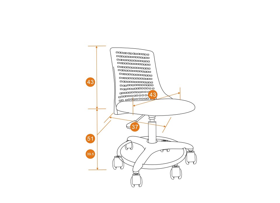 Стул компьютерный kiddy