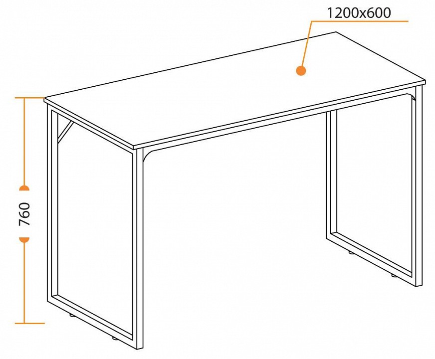Стол письменный wd-08