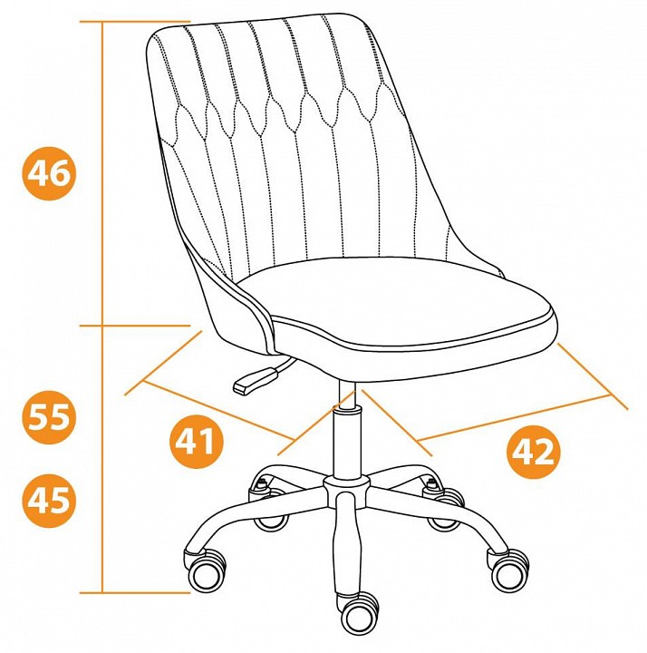 Стул компьютерный swan