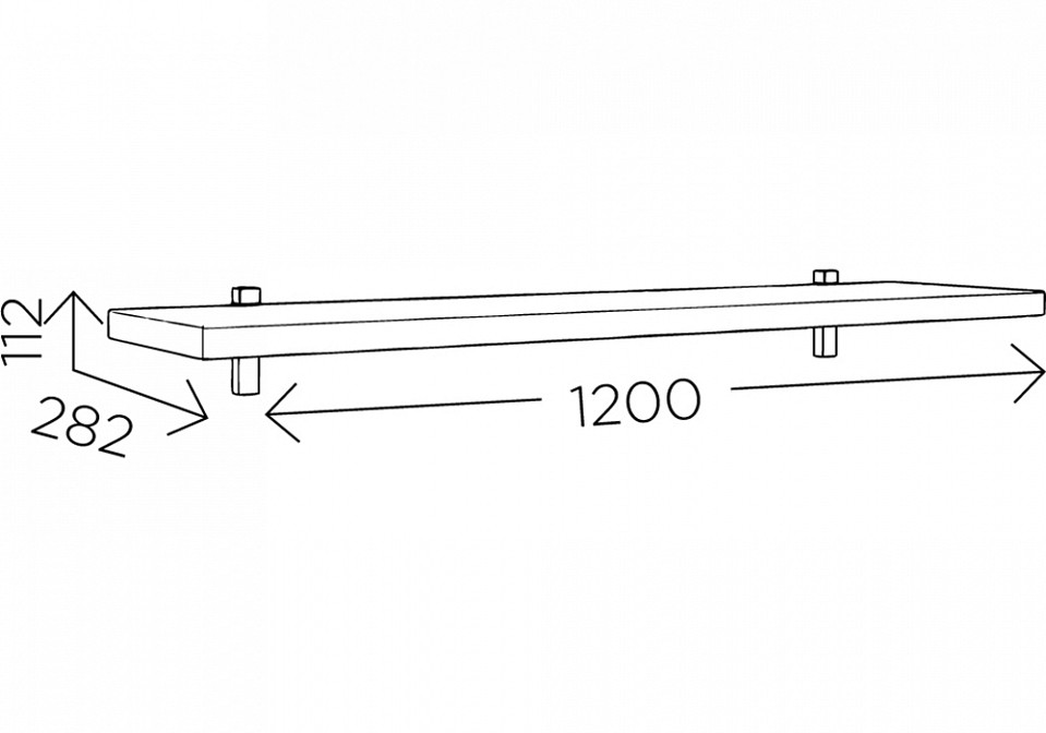 Полка навесная Мариус М-12