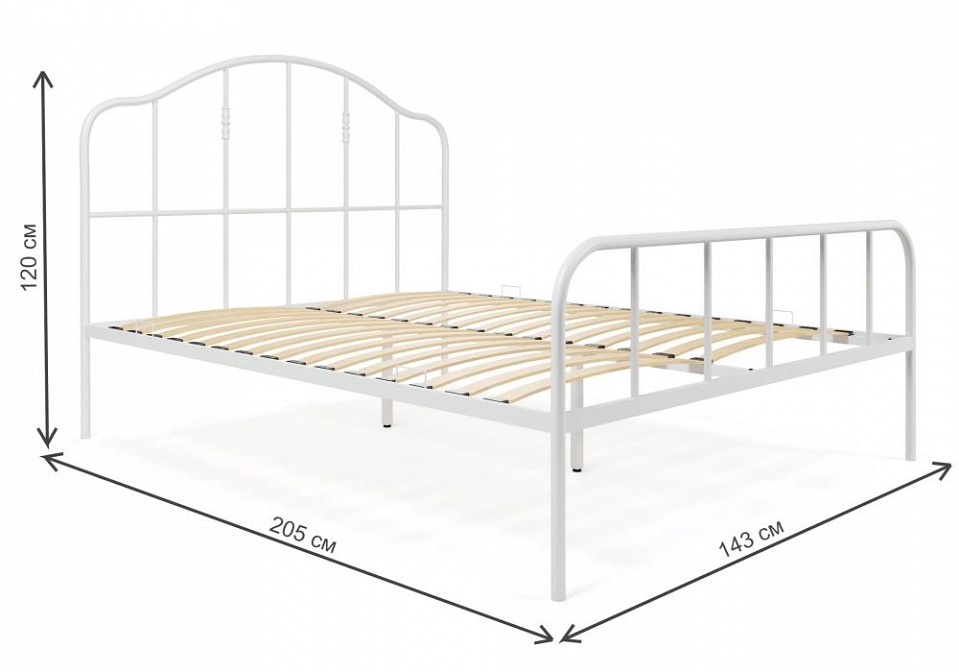 Кровать полутораспальная Милена