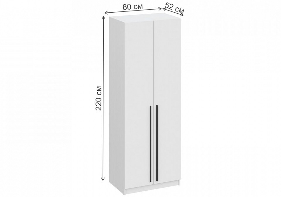 Шкаф платяной Бирма ШК-800