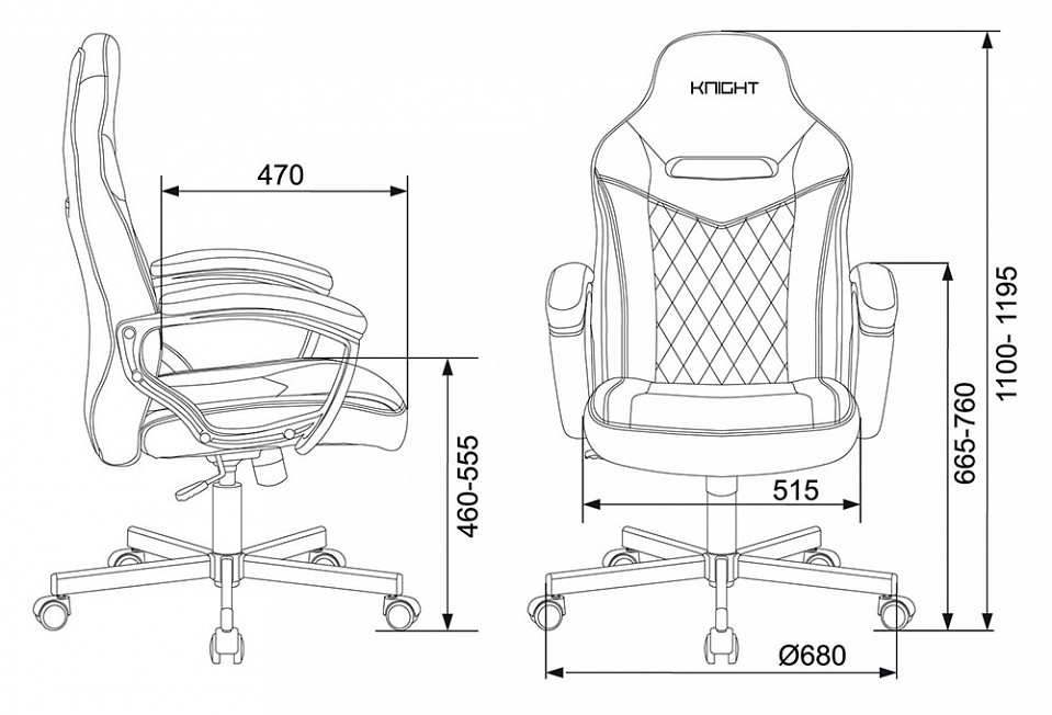 Кресло игровое viking 6 knight b