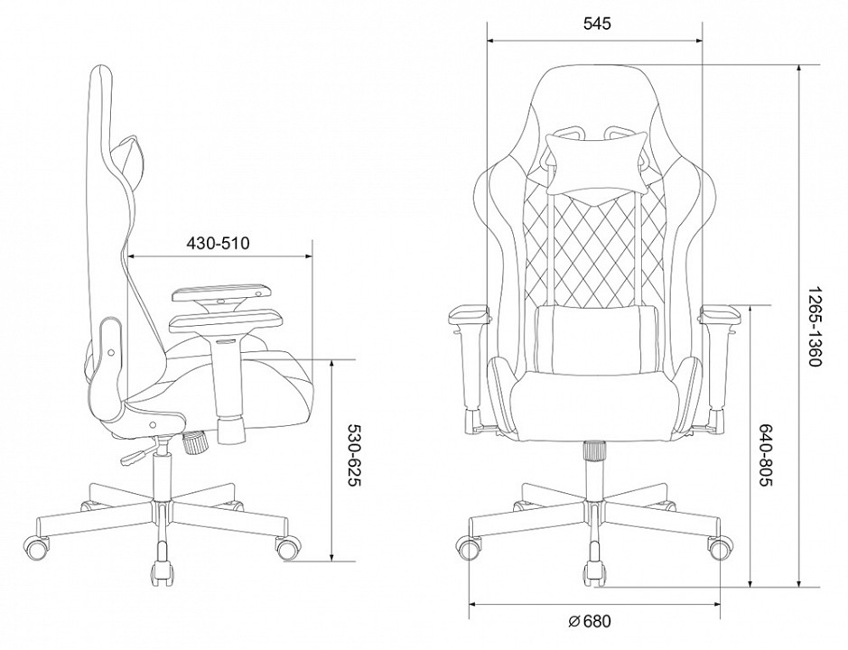 Кресло игровое viking 7 knight br